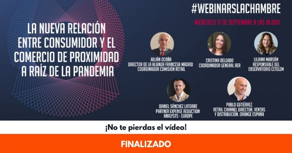 Webinar  ‘La nueva relación entre consumidor y el comercio de proximidad a raíz de la pandemia’