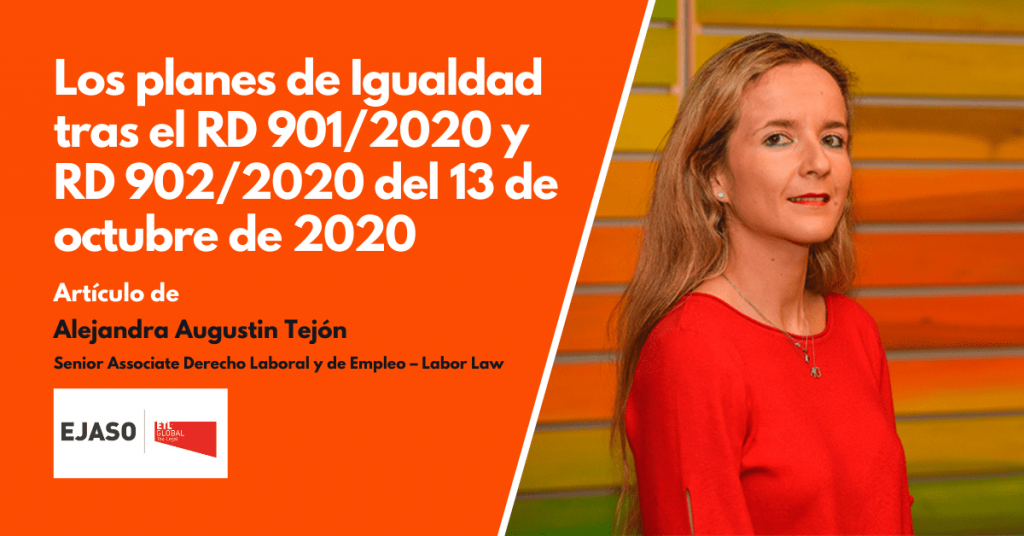 Los planes de Igualdad tras el RD 901/2020 y RD 902/2020 del 13 de octubre de 2020