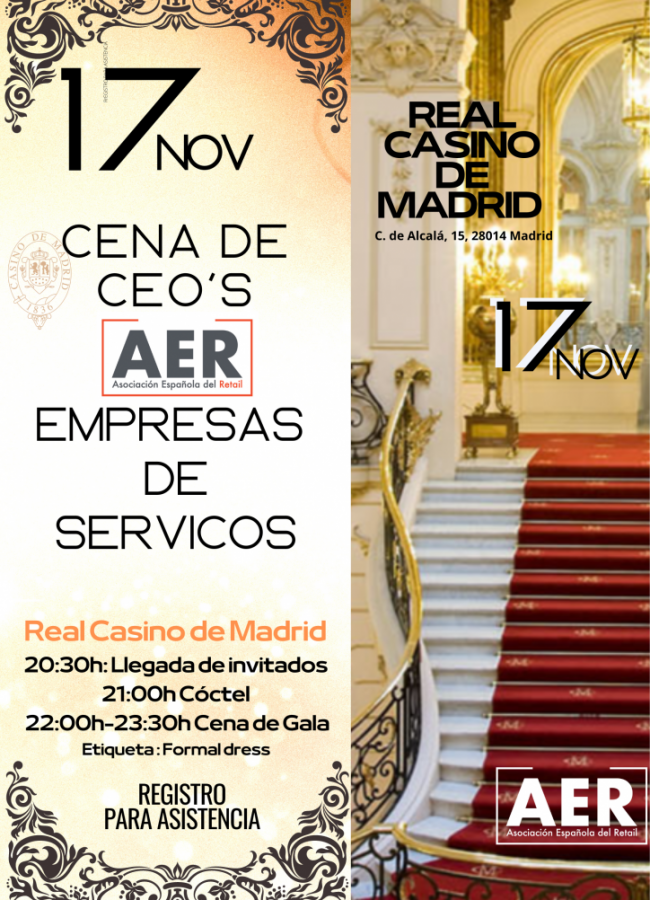 Cartel 17 NOVIEMBRE. CENA DE CEOS