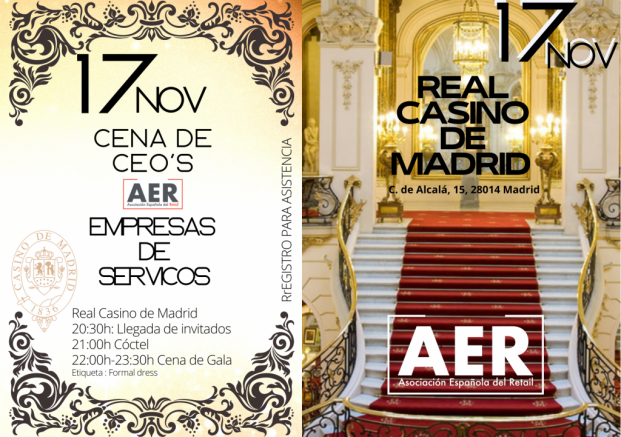 INVITACION CENA DE CEOS SERVICIOS 17 NOVIEMBRE REAL CASINO DE MADRID