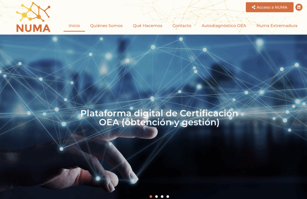 Llega la primera plataforma online de certificación OEA gracias a NUMA