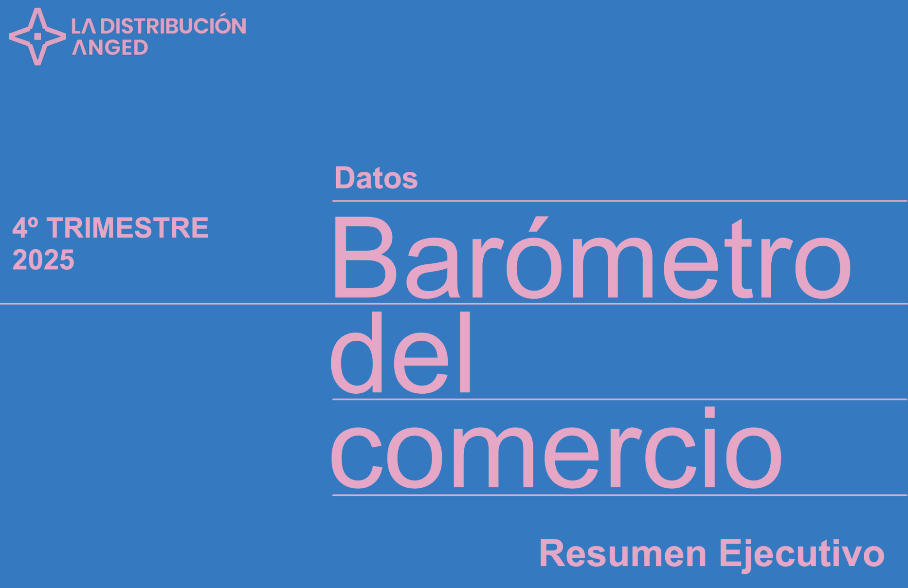 ANGED publica los resultados del barómetro del comercio
