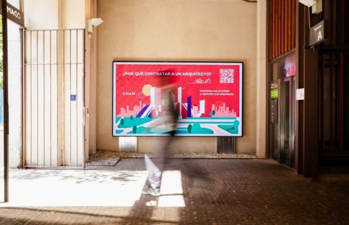 LEDDREAM GROUP convierte la entrada del COAM en un referente de comunicación visual para la arquitectura